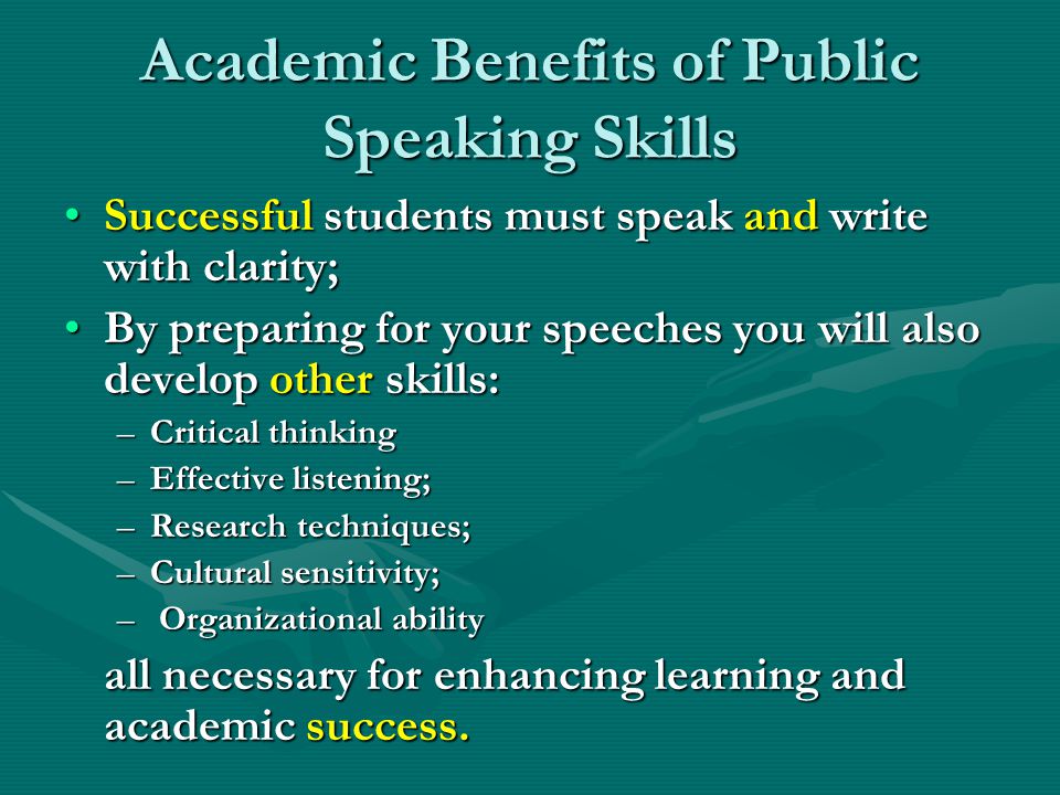 Academic and Career Advantages of Speaking Skills